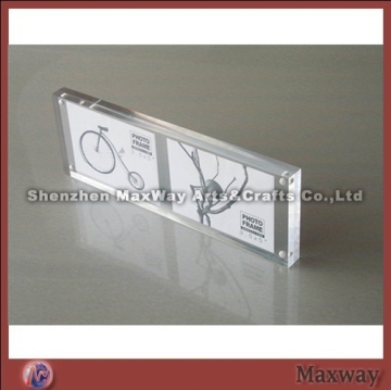 Rectangle Quality Crystal Perspex Picture Holder