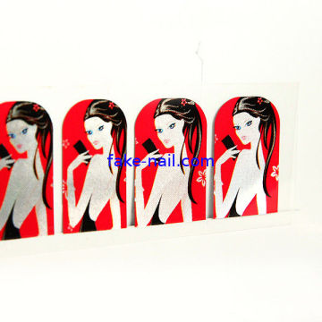 142 * 42mm Ladies Pattern Adult Finger Nail Stickers