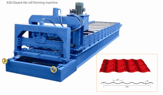 Automatic Glazed Tile Roll Forming Machine