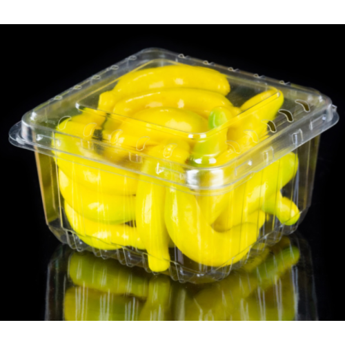 Scatola di imballaggio in plastica monouso per l'imballaggio di frutta