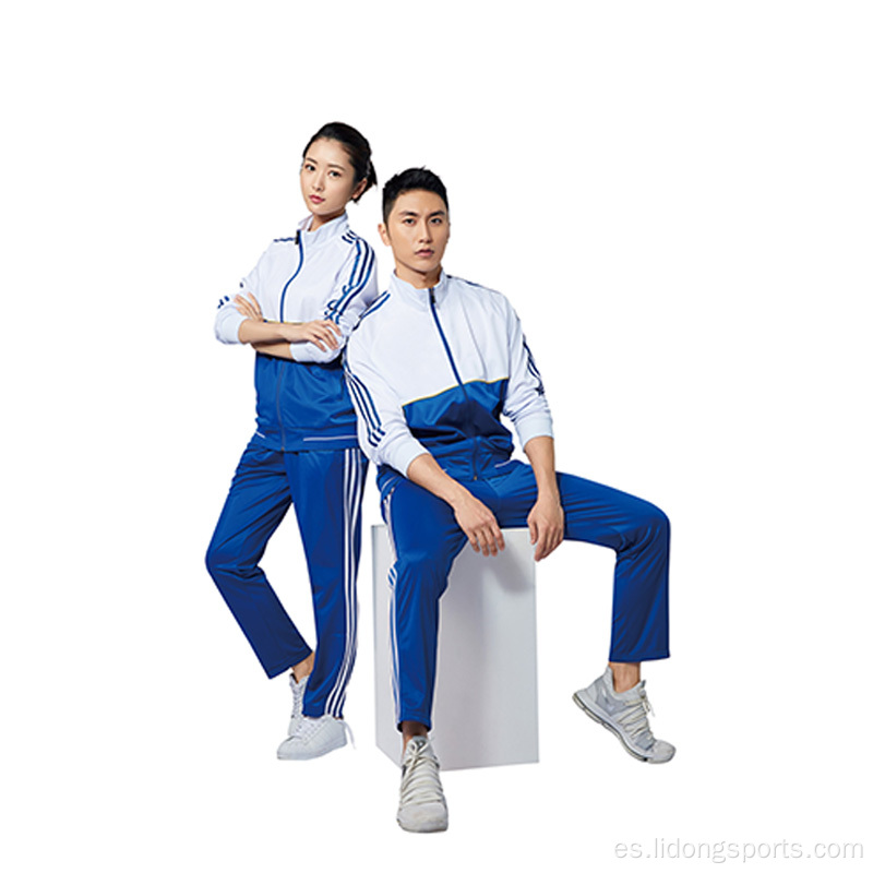 Lidong Personalizado de dos piezas conjuntos de chándal de chándal de chándals de las mujeres conjuntos de jogger deportes al por mayor