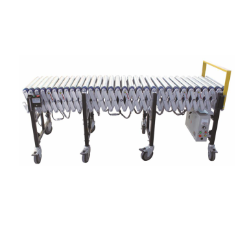 Stainless Automatic Motorized Telescopic Roller Conveyor