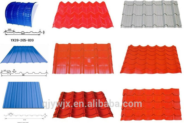 Zinc Roofing Sheet Machine Making Profiles, Glazed Tile Forming Press Machine For Zinc Sheet