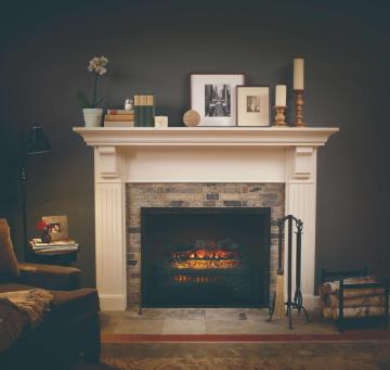 Modern Archaistic Electric Log Ventless