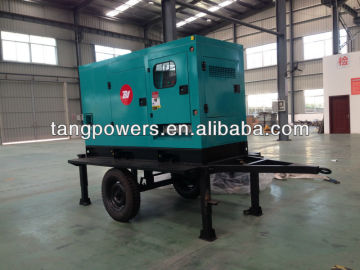 100kva/88kw Mobile diesel gensets/ Trailer power plant in stock