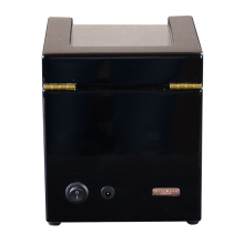 black leather watches case