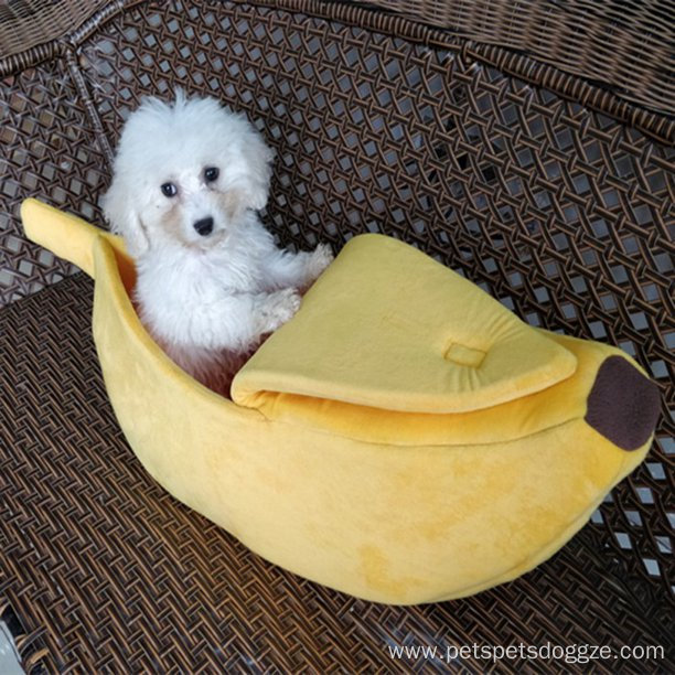 Pet Cat House Bed Banana Shape Dog Cute