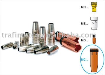 original trafimet consumable mig welding mig nozzel