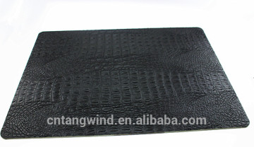 Custom Disposable Embossed Faux Leather PU Table Mats