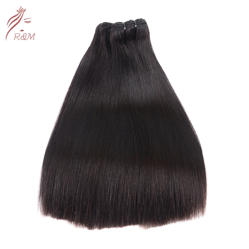 Dropshipping Double Weft Free Shedding Wholesale Cuticle Aligned Human Hair Bundle and Closure