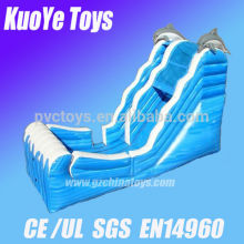dolphin inflatable water bule slide pvc pool slide