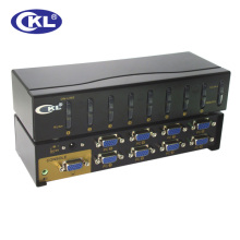 8 in 1 out VGA+Audio Switch (250MHz REMTOE CONTROL)