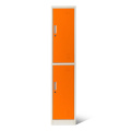 Single Orange Metal Locker 2 Türen