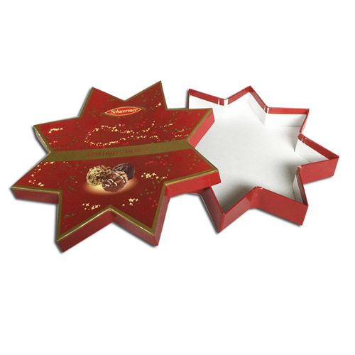 Eight Pointed Star Paper Chocolate Candy Box
