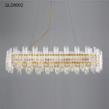 Long crystal chandelier fancy lights for home