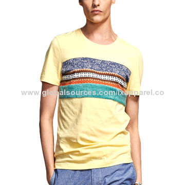 Cotton Playboy T-shirt for Men with Sized XS to 3XL, Customized Designs Welcomed