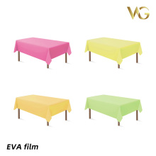 Disposable PEVA multi-color plastic tablecloth