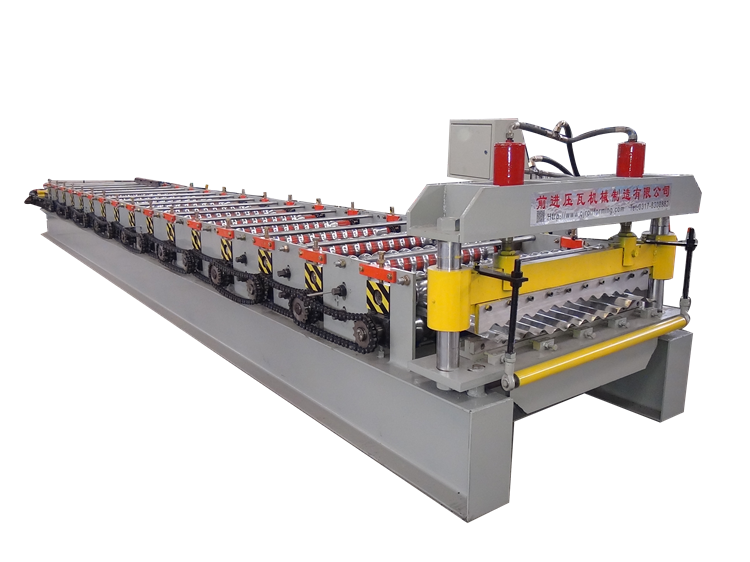 760 Color Steel Corrugated Profile Roofing Tile Roll Forming Machine