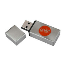 Promotional Silver / Gold Metallic Usb Flash Drive Encryption