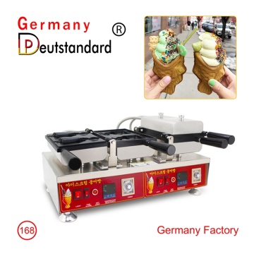 Mesin es krim taiyaki digital stainless steel