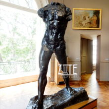 Famous life size art bronze rodin walking man statue sculpture artwork