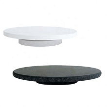 Marble Revolving Wedding Cake Display Stand for Birthday Party Cake Decorating Turntable