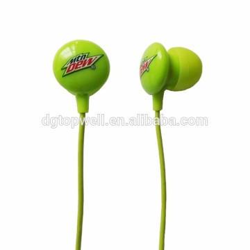 colorful digital printed earphone in plastic tube