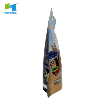 Emballage en sachet Kraft Stand Up avec fermeture à glissière