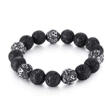 KALEN Fashion Volcanic Rock Beaded Bracelet for Men