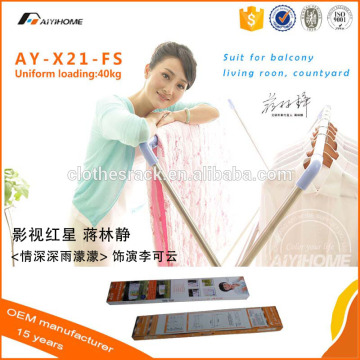 Floor metal clothing rack displays