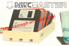 Floppy disk coaster