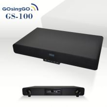 elegant black bluetooth sound base hard wood