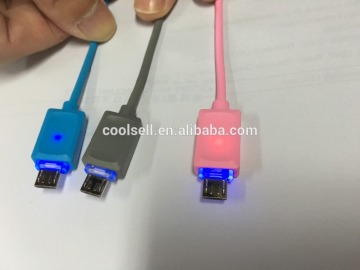 Lastest Colorful LED USB Cable TPE Micro USB Cable