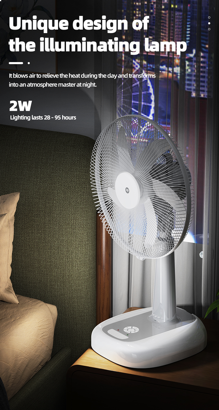 16'' Rechargeable Pedestal Fan with Night Light DP-F507AL-detail-6 16'' Rechargeable Pedestal Fan with Night Light DP-F507AL-detail-6