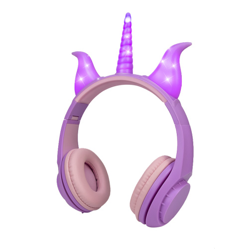 Vente en gros casque pliable pour enfants filaire pour les filles