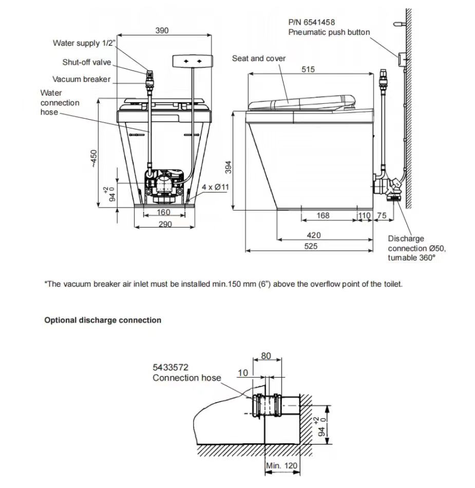 Vacuum toilet 真空马桶