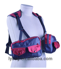 fly fishing chestpack with big pocket for plastic boxes