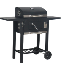 Outdoor garden luxury big american bbq griddle BBQ smoker trolley