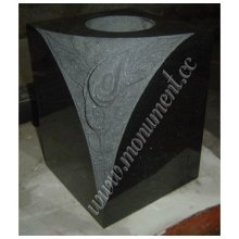 Black Granite Memorial Vases