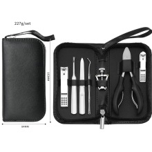 Professional Men's Nail Care Kit: 7-Piece Manicure Set with Tools, Nail Inserts, and Orthotics for Groove Invagination