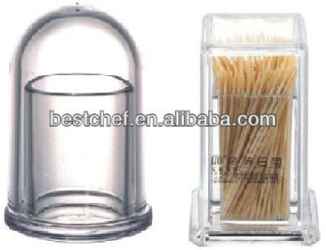 Acryl Toothpick holder round and square