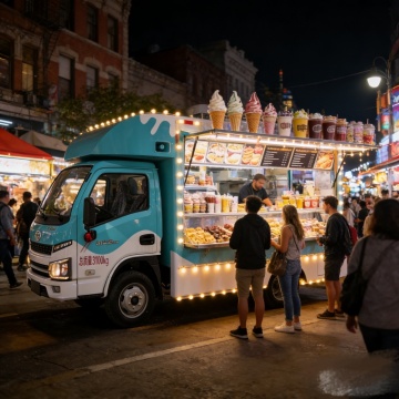 Efficient Fuel-Powered Mobile Ice Cream and Drink Unit