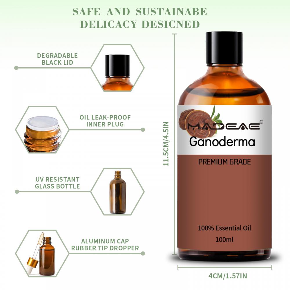 Huile essentielle de ganoderma de plantes pure de haute qualité pour l&#39;anti-âge