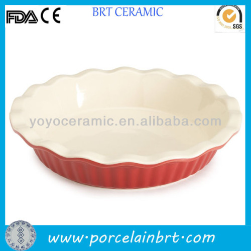 Plain Pie Ceramic White Plate