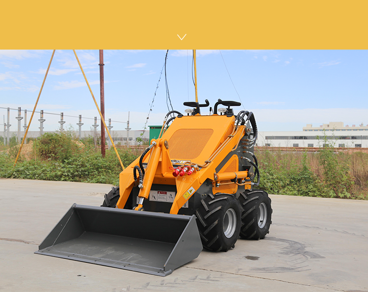 Roule de roue sur Mini Trackaged Skid Steer Loader