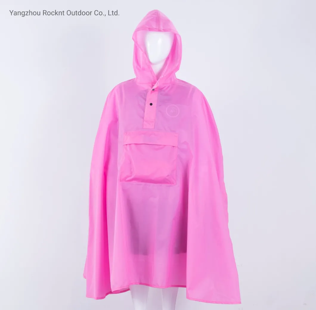 Transparent Children's Waterproof and Environmentally Portable Raincoat for Promotion