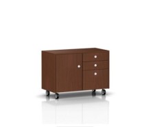 MDF Wooden Office Mobile Credenza Furniture (AQ-012)