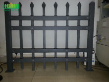 Wrought iron picket fence