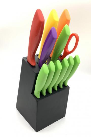 13pcs kitchen knife block set