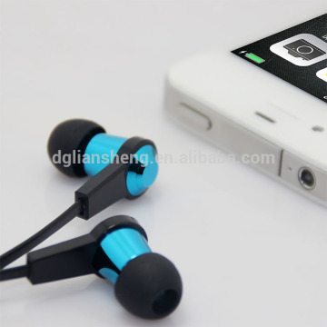 Ear Canal Stereo Head Phone, Flat PVC Head Phone Cable